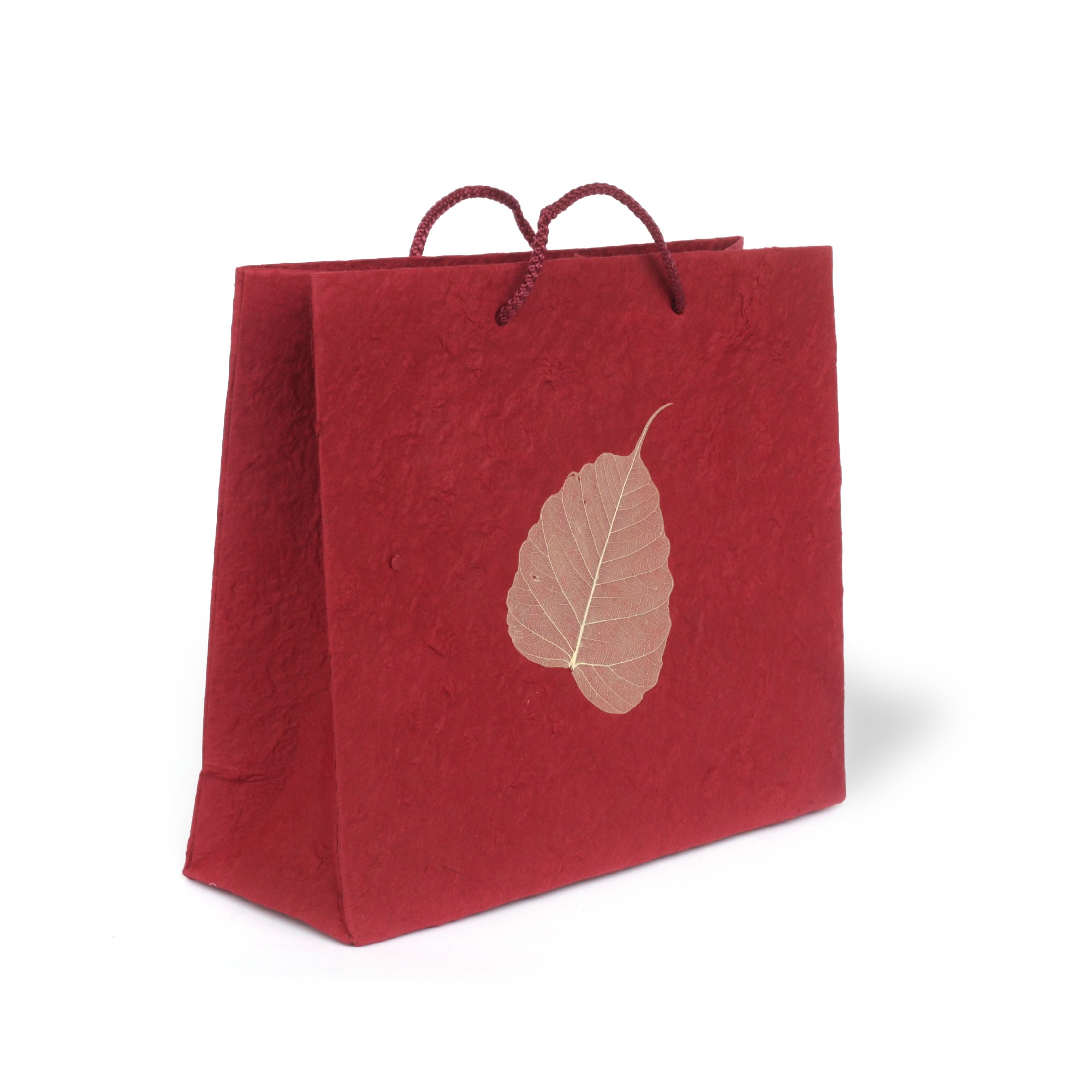 Tasche Bodhi Blatt, burgund, T 10 cm, B 30 cm, H 25 cm günstig bestellen