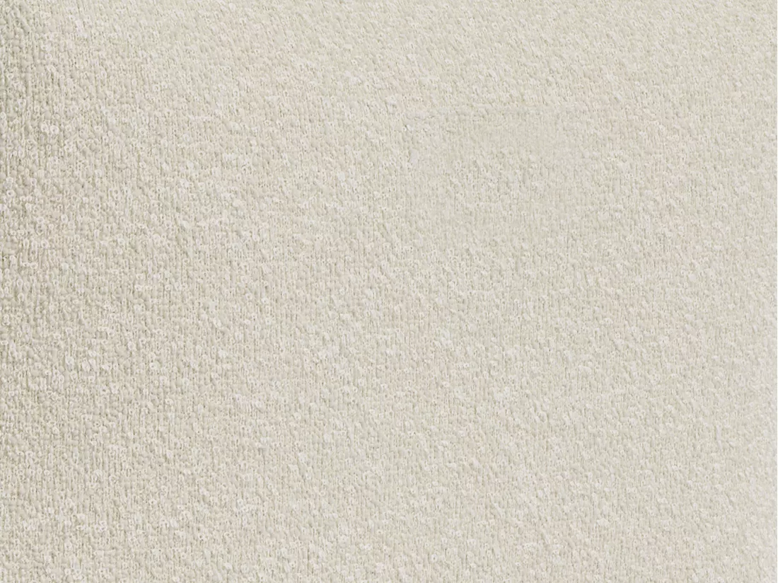 Fauteuil d'angle en tissu bouclette beige NOUMARA