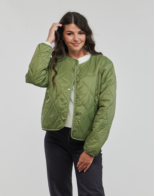 Vans - FORCES OS SHORT REVERSIBLE JACKET - Kaki / Rose