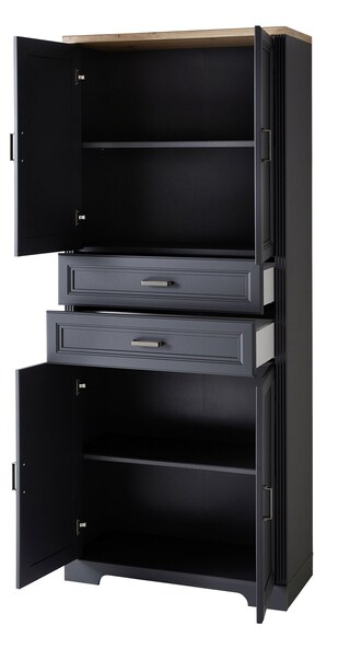 CASAVANTI Aktenschrank JASMIN Graphit/ Artisan Eiche