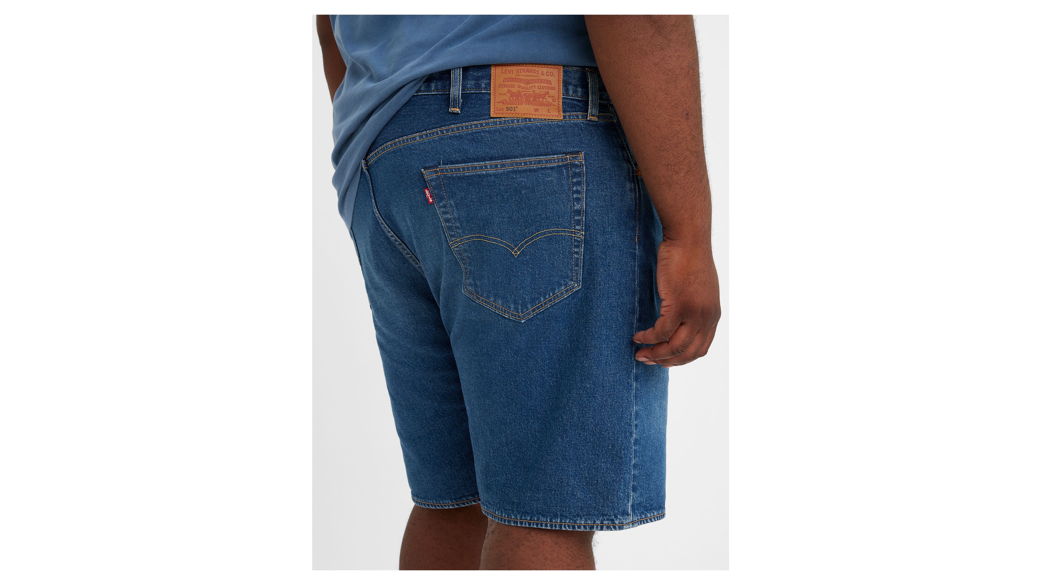 Short 501® Hemmed (Grandes tailles) - Bleu Eyes Break Short - Bleu