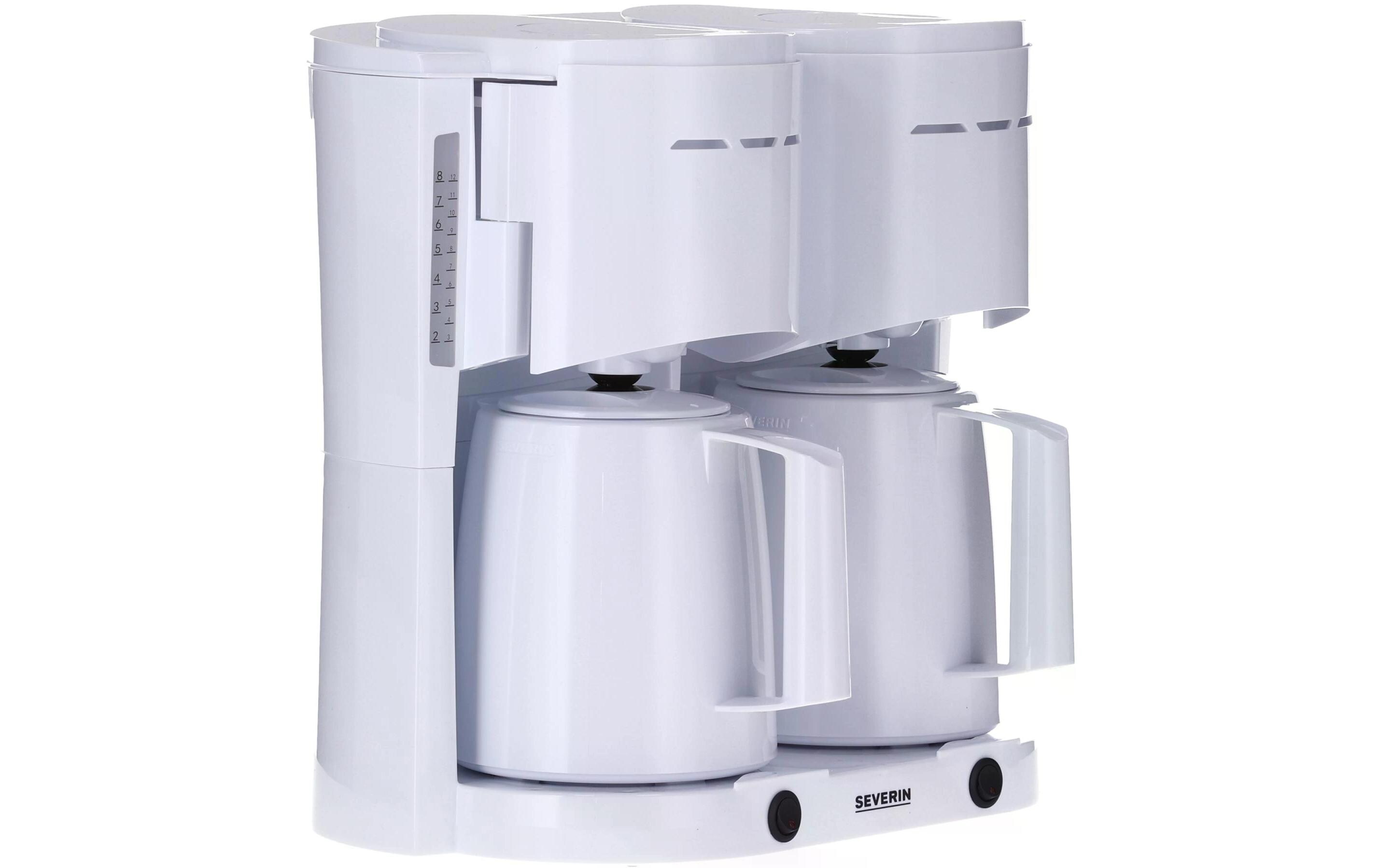 Filterkaffeemaschine KA 9314 WeissKaffeemaschine mit 2 Thermoskannen