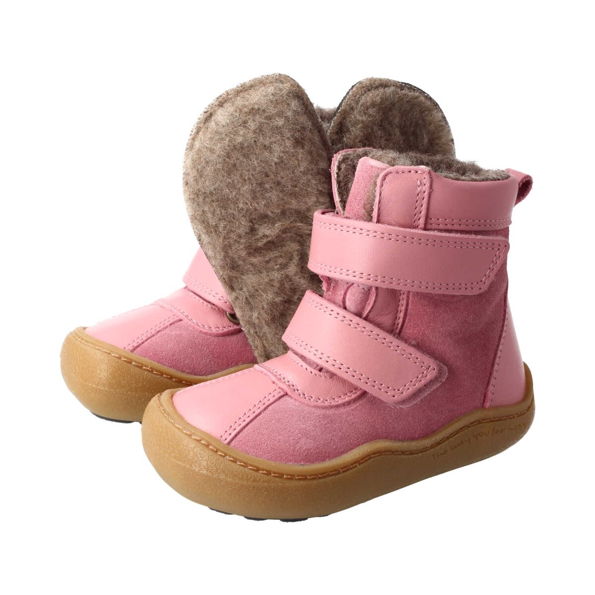 WB4203-WX6 rose ANAPURNA BIO NAPPA-VELOURSLEDER TEX (PFC-FREI) wool velcro Weite/W