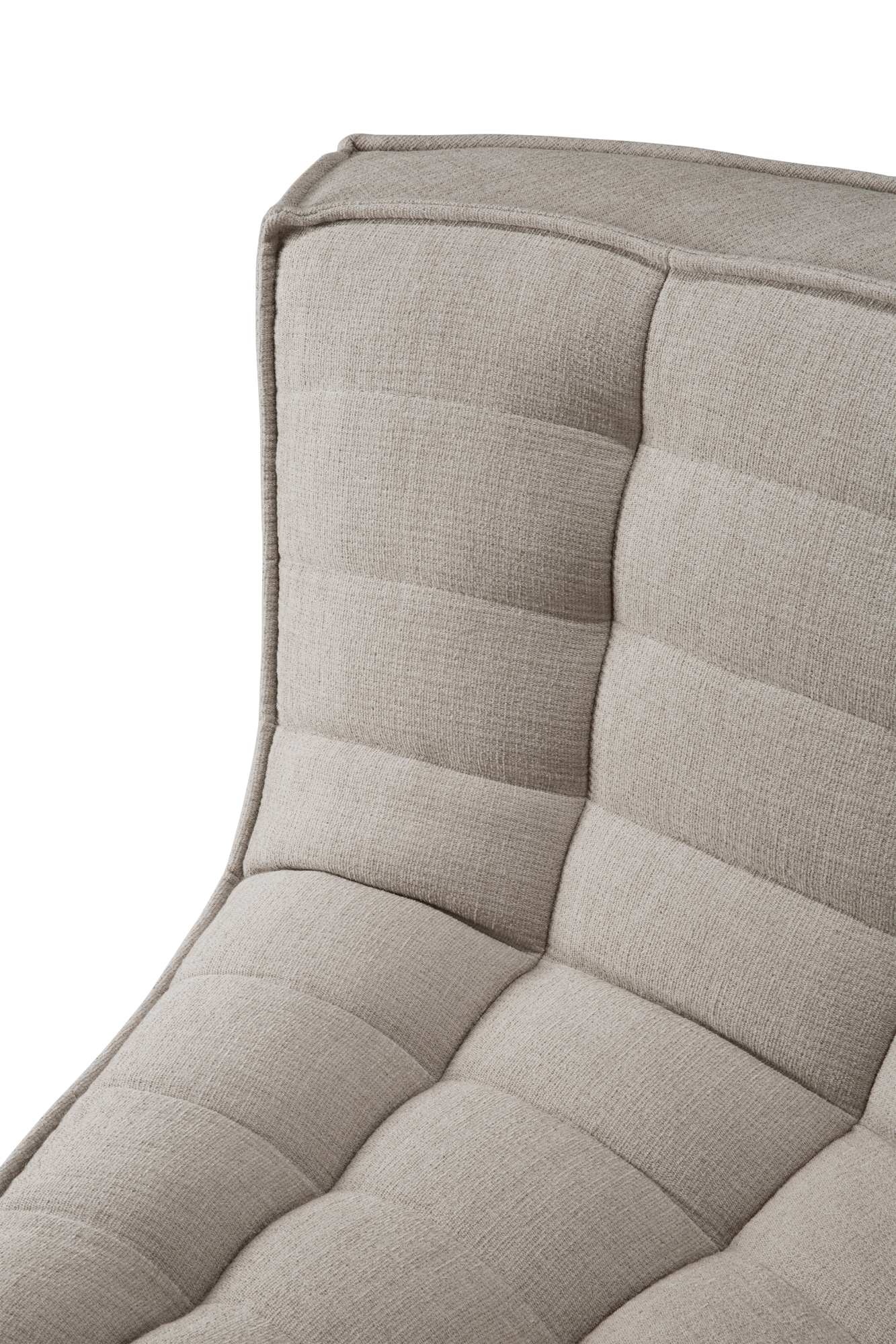 Sofa N701 90° rond hoekelement - eco stof ecru