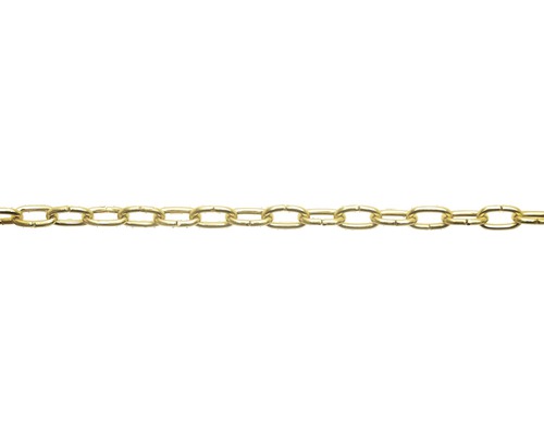 Pösamo horlogeketting Ø 1,4 mm vernikkeld staal, verkocht per meter