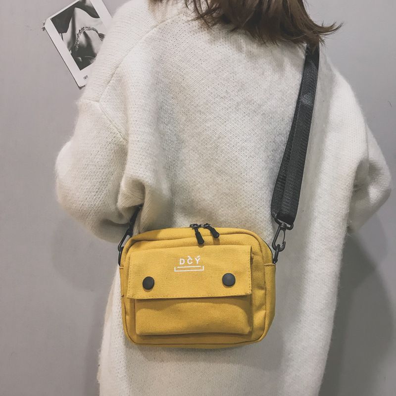 TangTangBags - Schoudertas van canvas met belettering