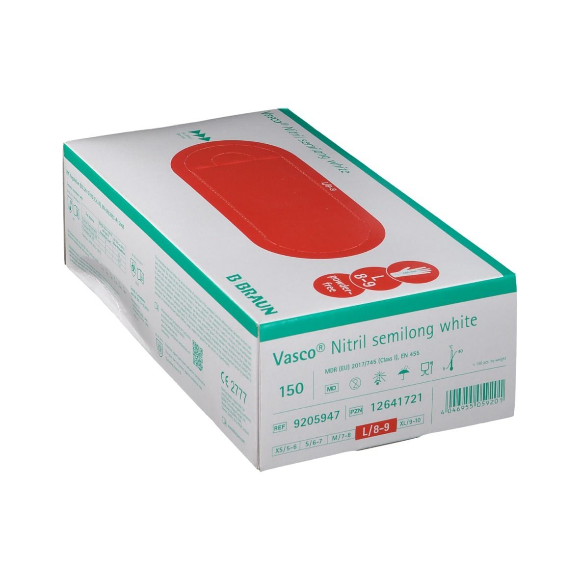 Vasco® Nitril semilong white Gr. L