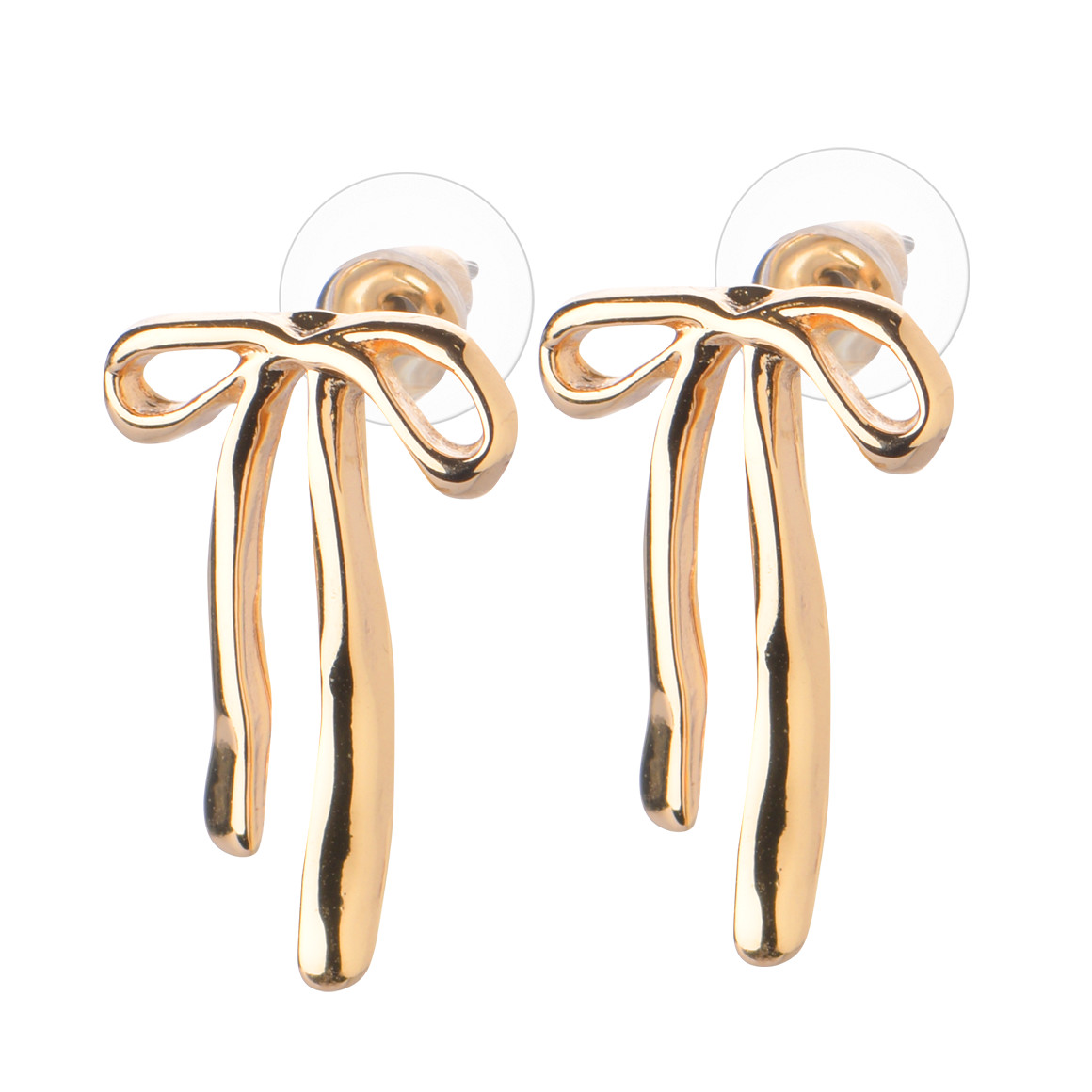 Gina Damen Ohrstecker in Schleifen-Form gold