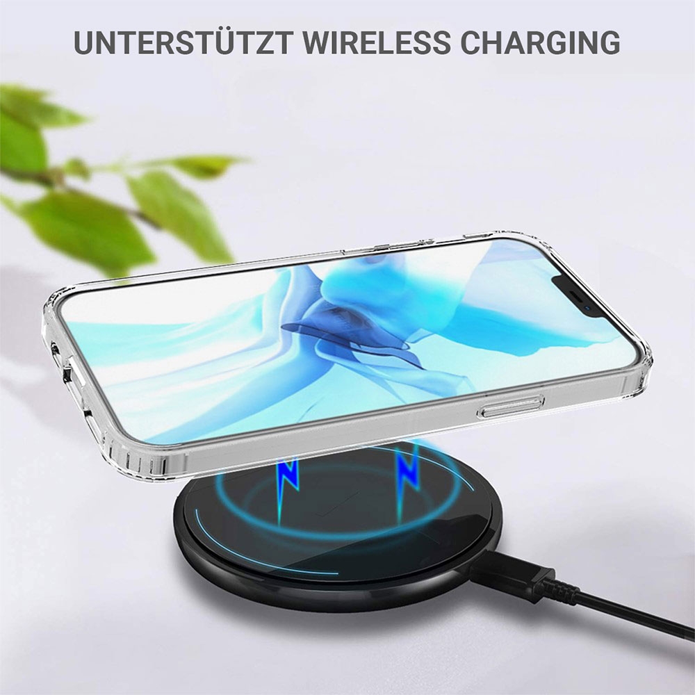 iPhone 12 / iPhone 12 Pro Hybrid Hülle TPU Bumper   Acryl Rückseite Pankow (10692) - Transparent