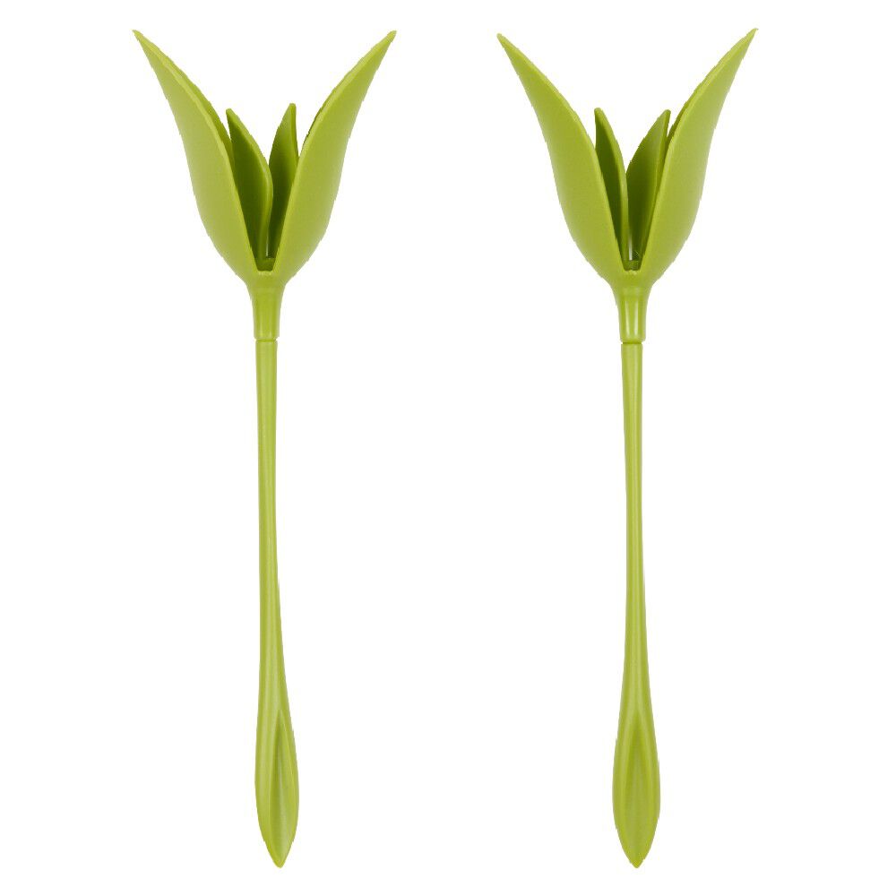 Présentoir serviette papier forme tige verte fleur
