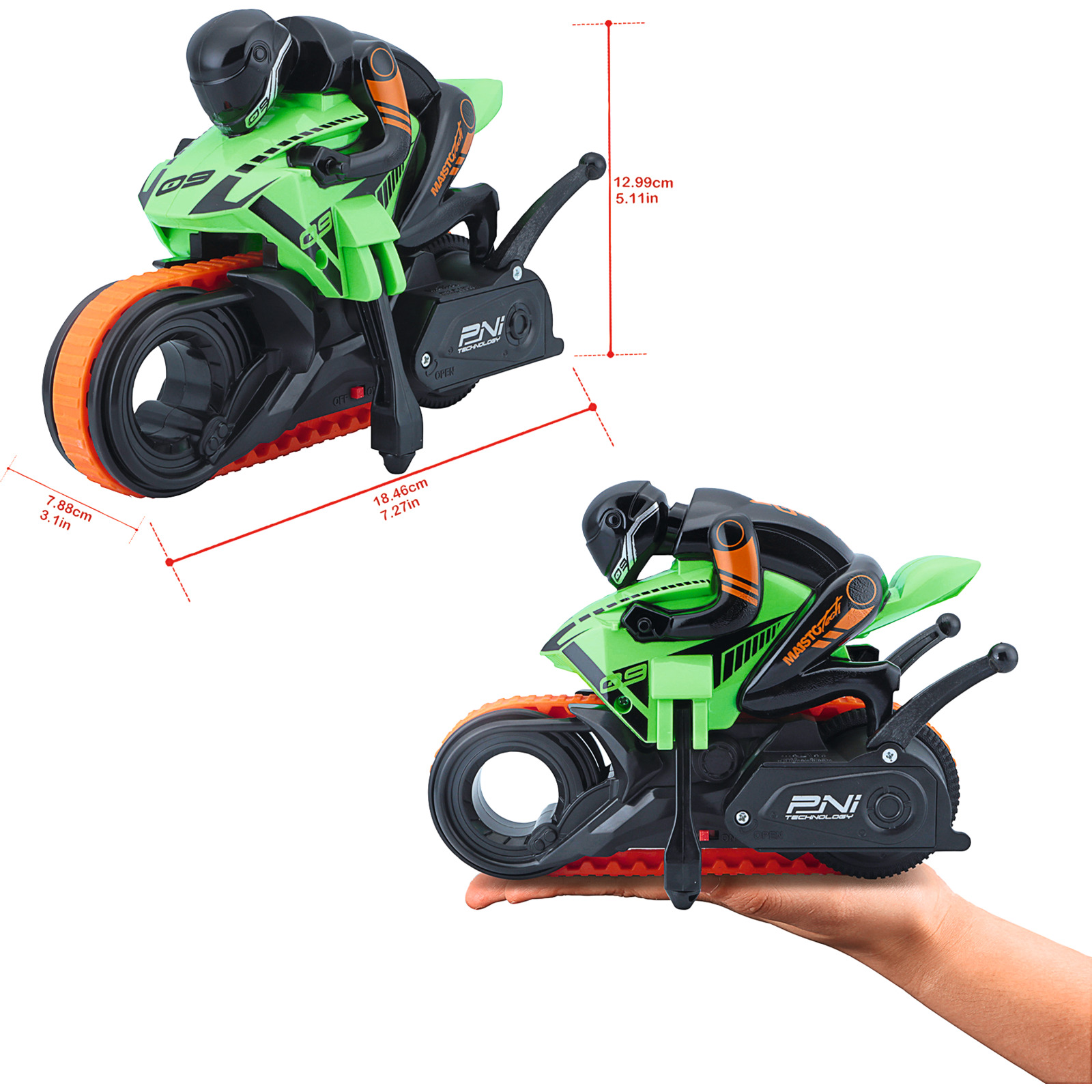 Maisto RC Cyklone Motorbike, grün