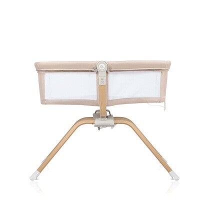 Lionelo Malin Evo Bedside Crib, Beige Natural