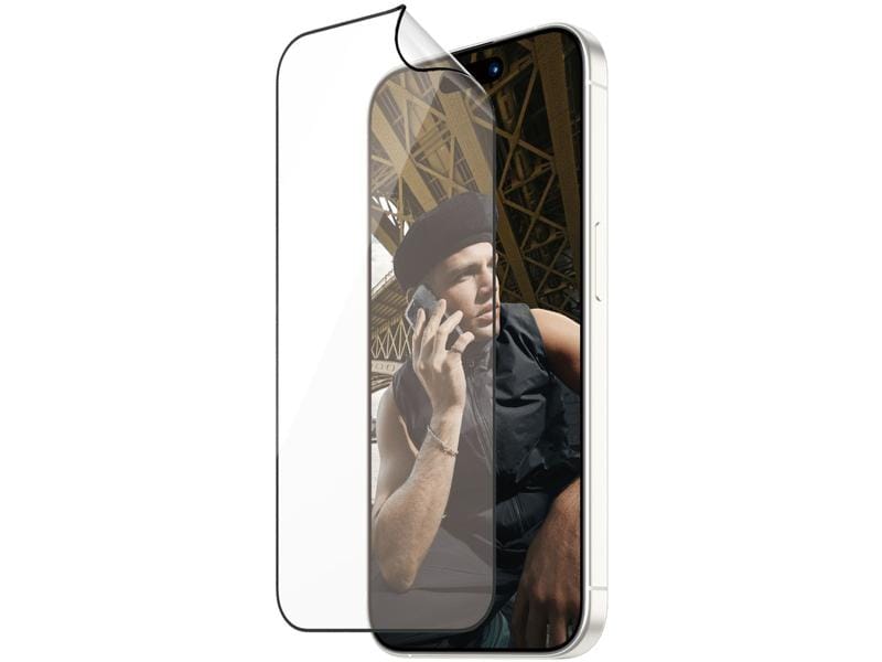 Panzerglass Displayschutz Matrix iPhone 15 Pro Displayschutzfolie mit Applicator und D30 (Rec. PET) für das Apple iPhone 15 Pro