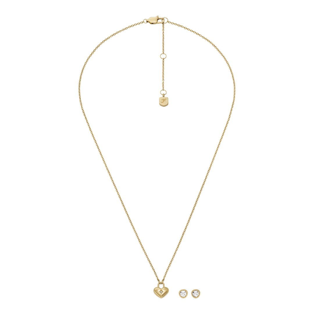 Fossil Damen Schmuckset Heart Goldig