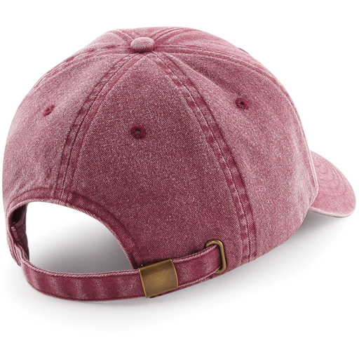 Boné Beechfield de perfil baixo em jeans estilo vintage