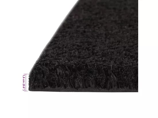Tapis de porte 5 pcs noir 40x60 cm fibre de coco touffeté