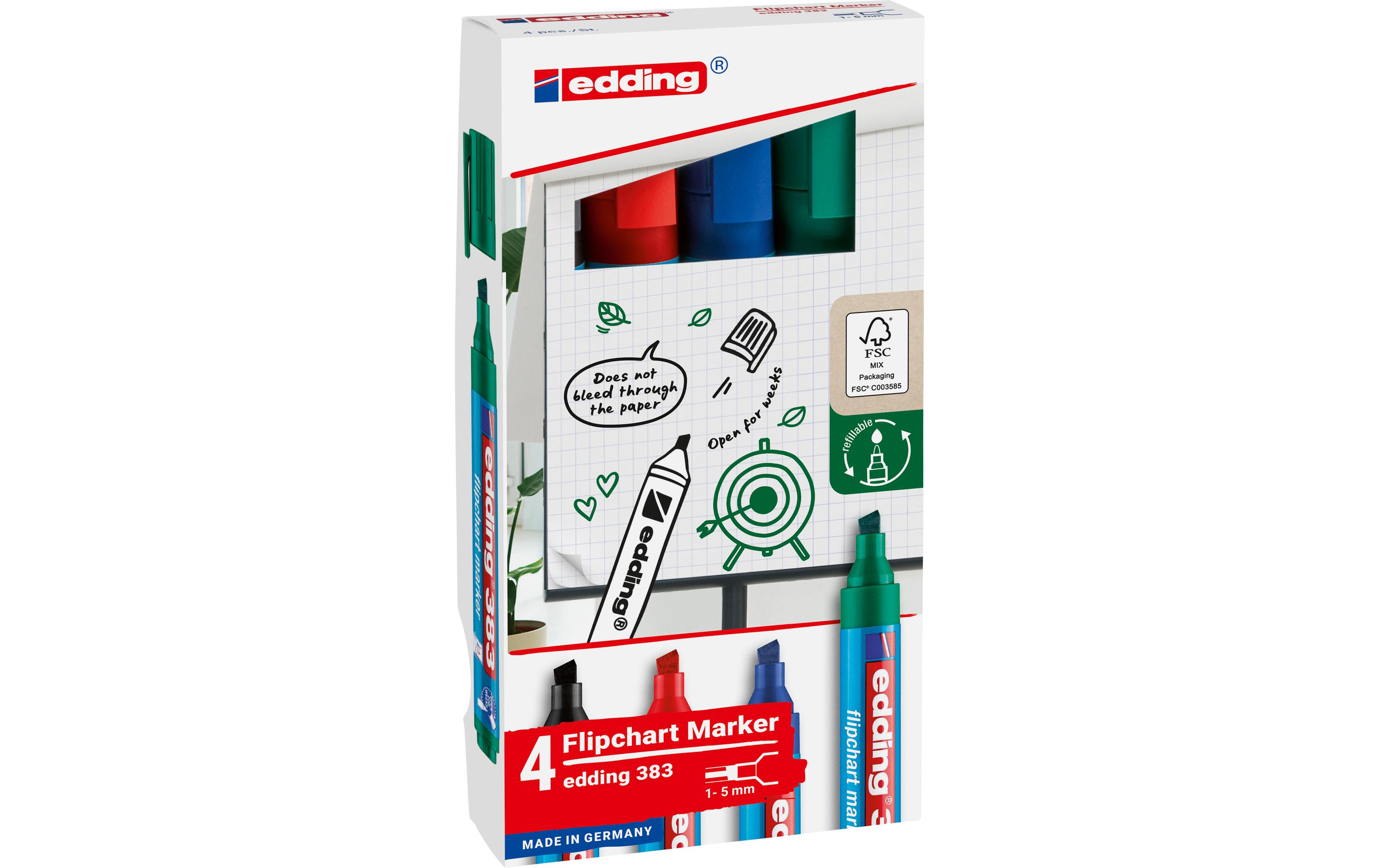 Flipchart-Marker 383, 4 StückFlipchartmarker 383-E4 - 4 Farben