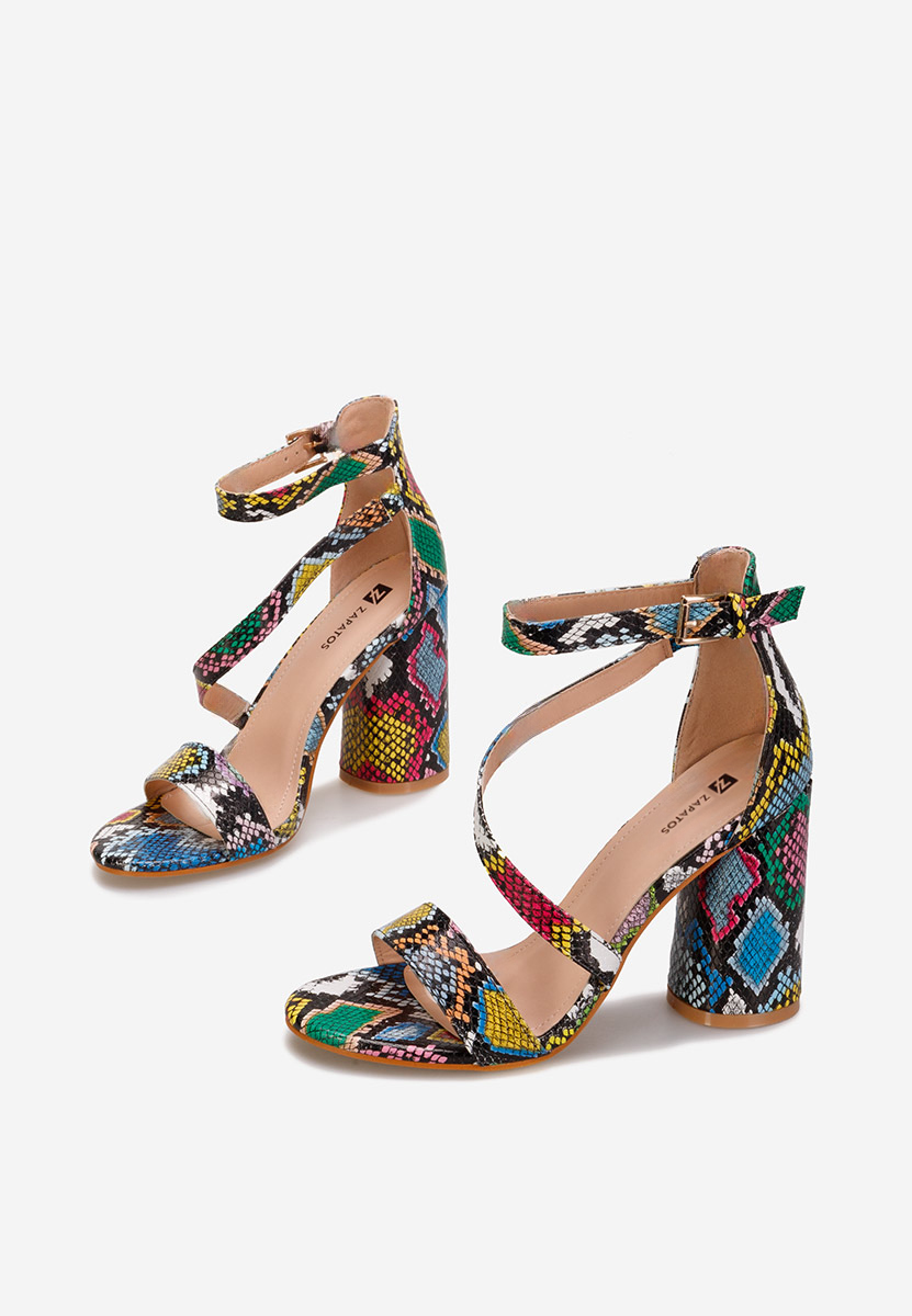 Sandales à talon haut multicolores Gracia