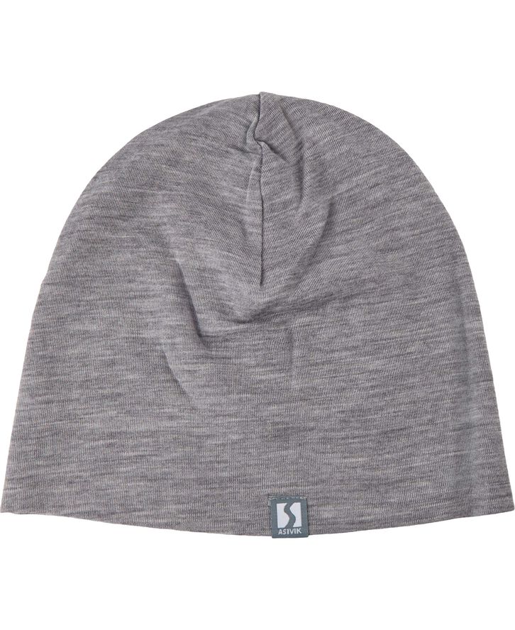 Asivik ASIVIK Wool Beanie, Lightgrey Grå