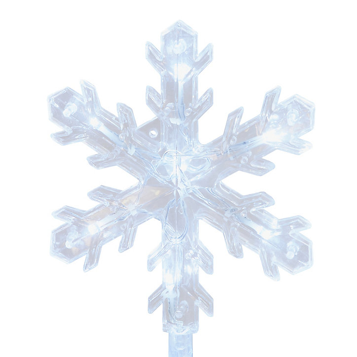 Pic flocon de neige pour Noël H.70 cm x4