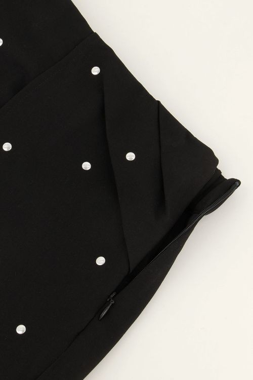 Zwarte skort met studs all-over