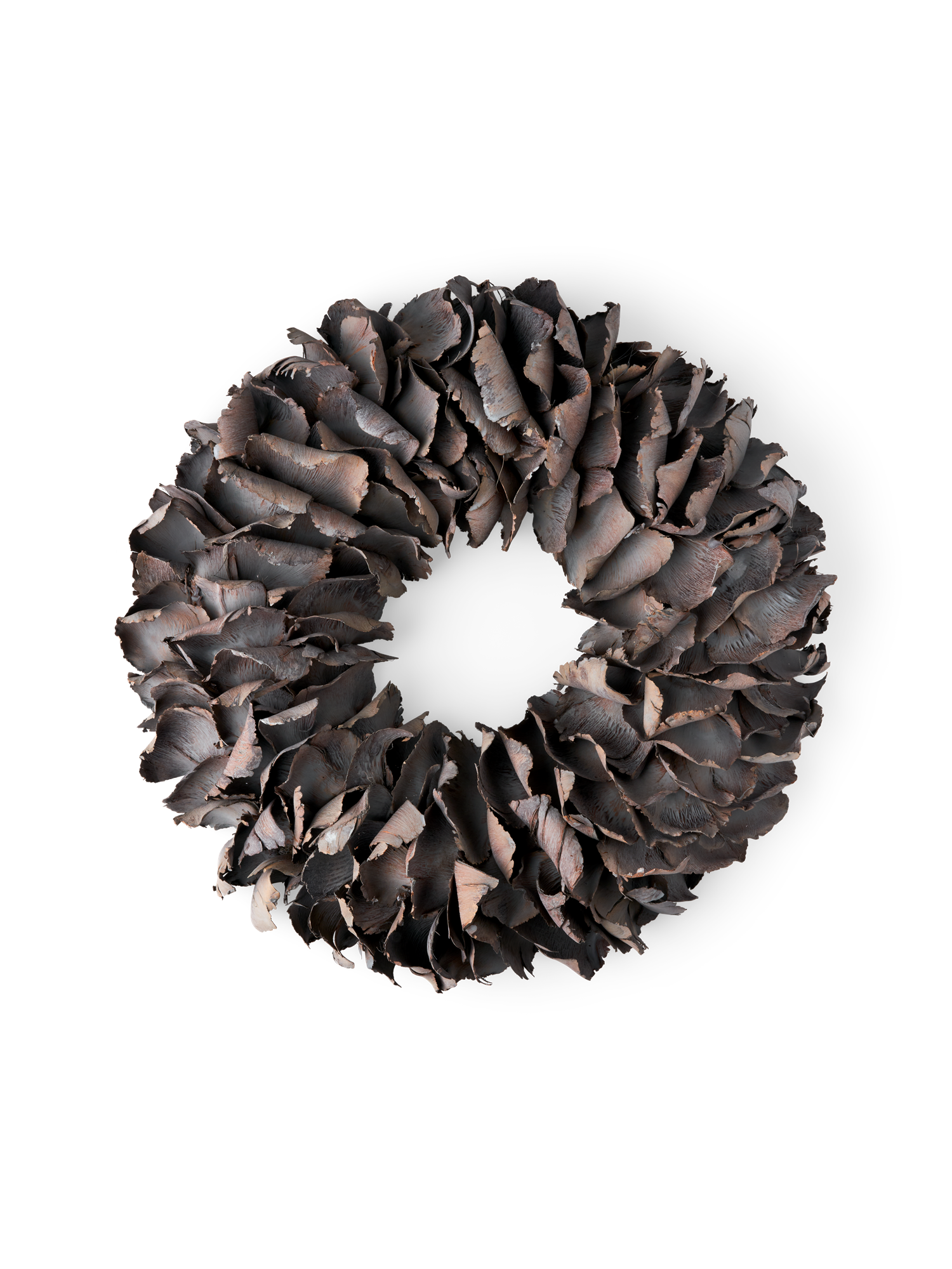 Krans af tørrede palmeblade Ø40 | Palmeblade/kokosfibre. Ø40 cm. | Warm Grey | Couronne