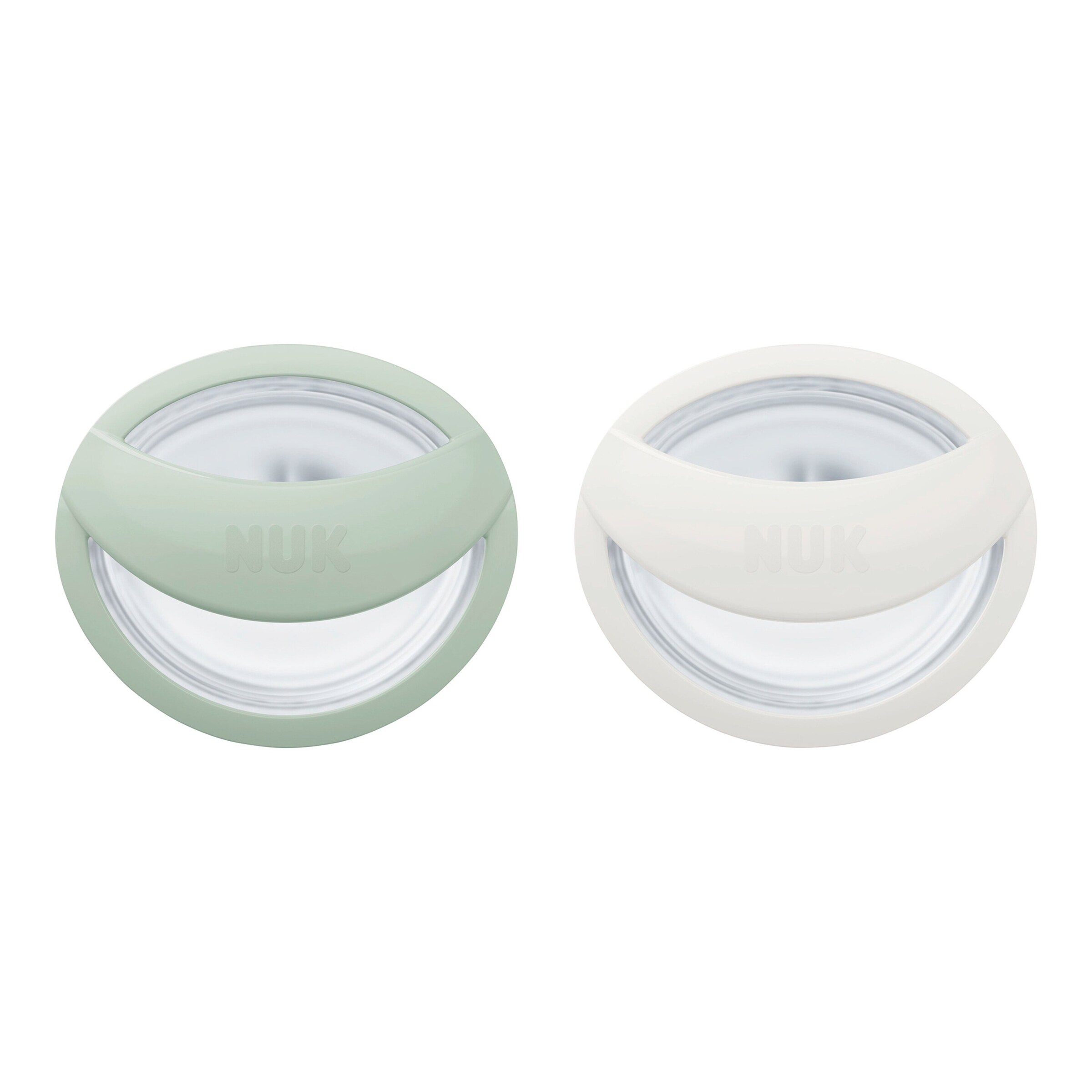 NUK 2er-Pack Schnuller MommyFeel Silikon 0-9M mint-offwhite