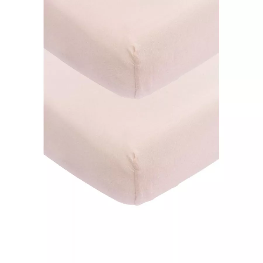 Meyco Jersey Spannbettlaken 2er Pack 40 x 80  90 Soft Pink