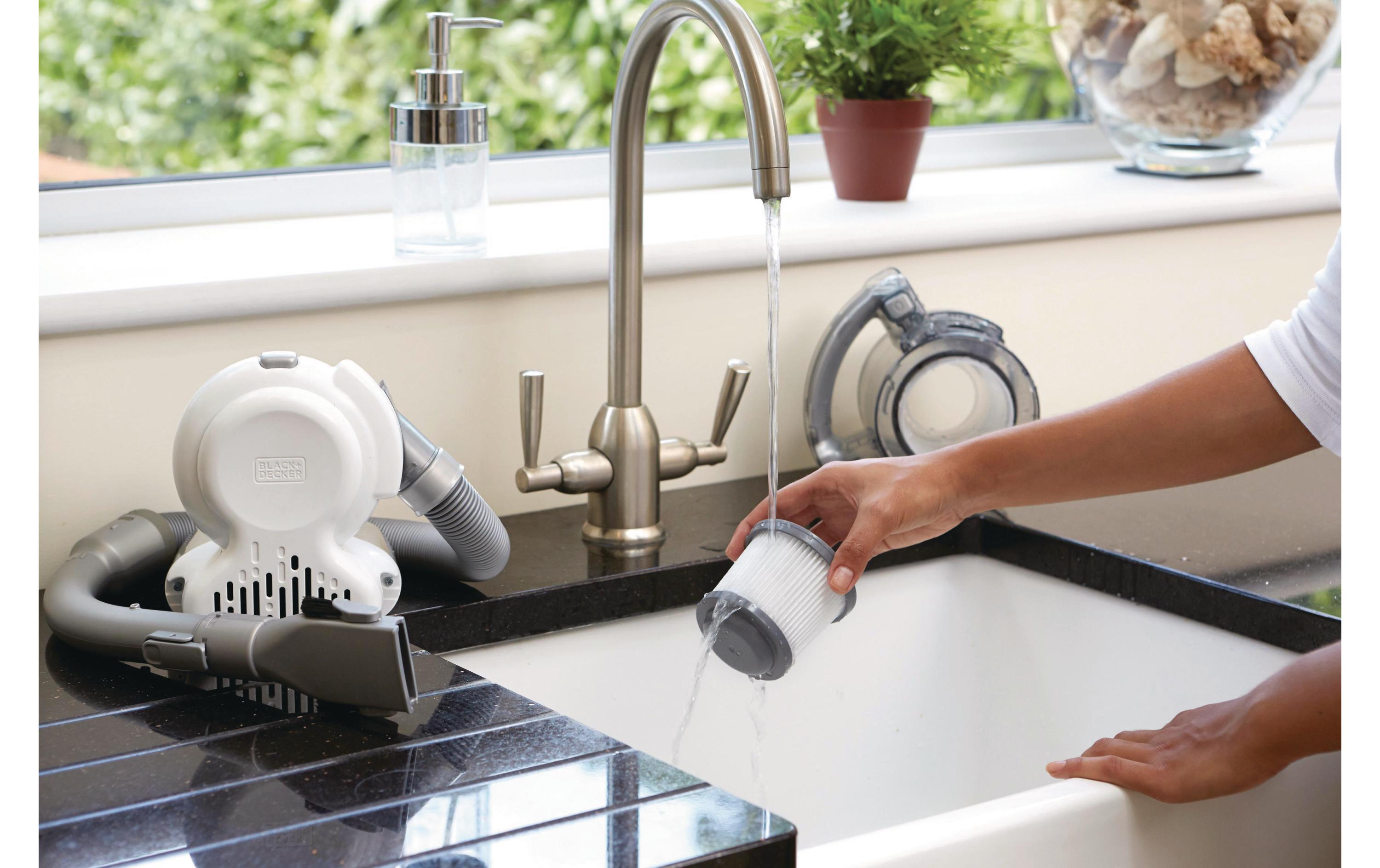 Akku-Handsauger Dustbuster Flexi Silber<br>Portabler Akku-Staubsauger mit Schnellladefunktion