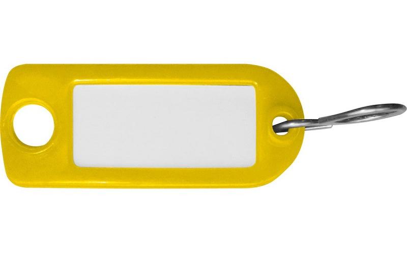 Schlüsselanhänger 2.2 x 5.5 cm, 10 Stück, GelbAnhänger zur Kennzeichnung Ihrer Schlüssel