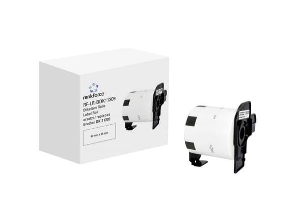 Renkforce RF-6027500, Hvit, Selvklebende skriveretikett, Kontinuerlig etikett, Rull, Papir, Direkte Termisk