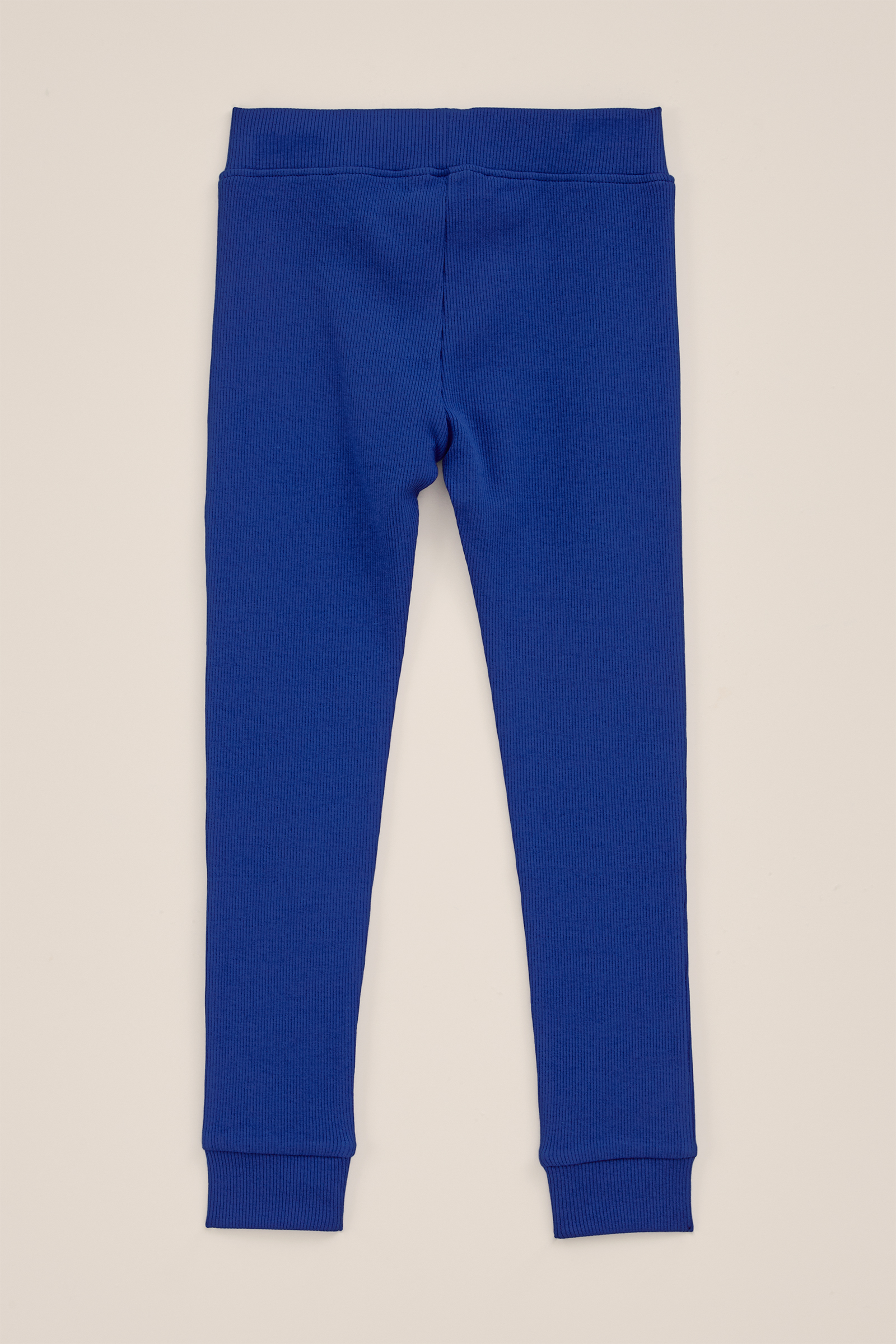 Meisjes legging met ribstructuur WE Fashion Blauw