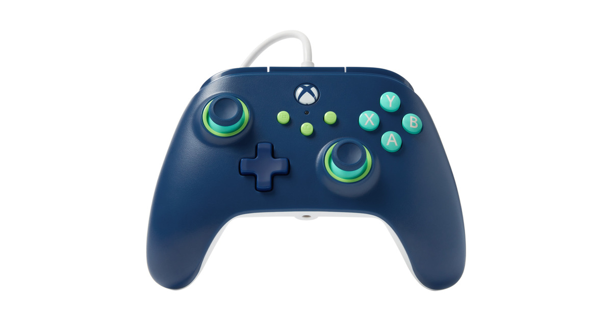 PowerAXbox Wired Controller MarinerBlue  (Donkerblauw, Xbox Series X|S, Xbox One, Windows)