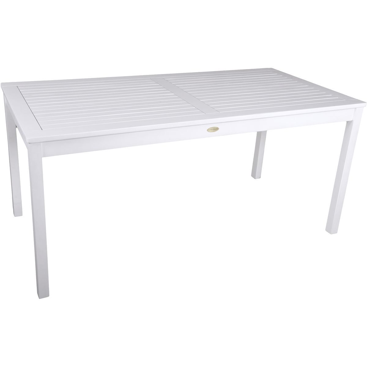Gartentisch MALMA - white washed - Eukalyptusholz massiv - 80x165 cm