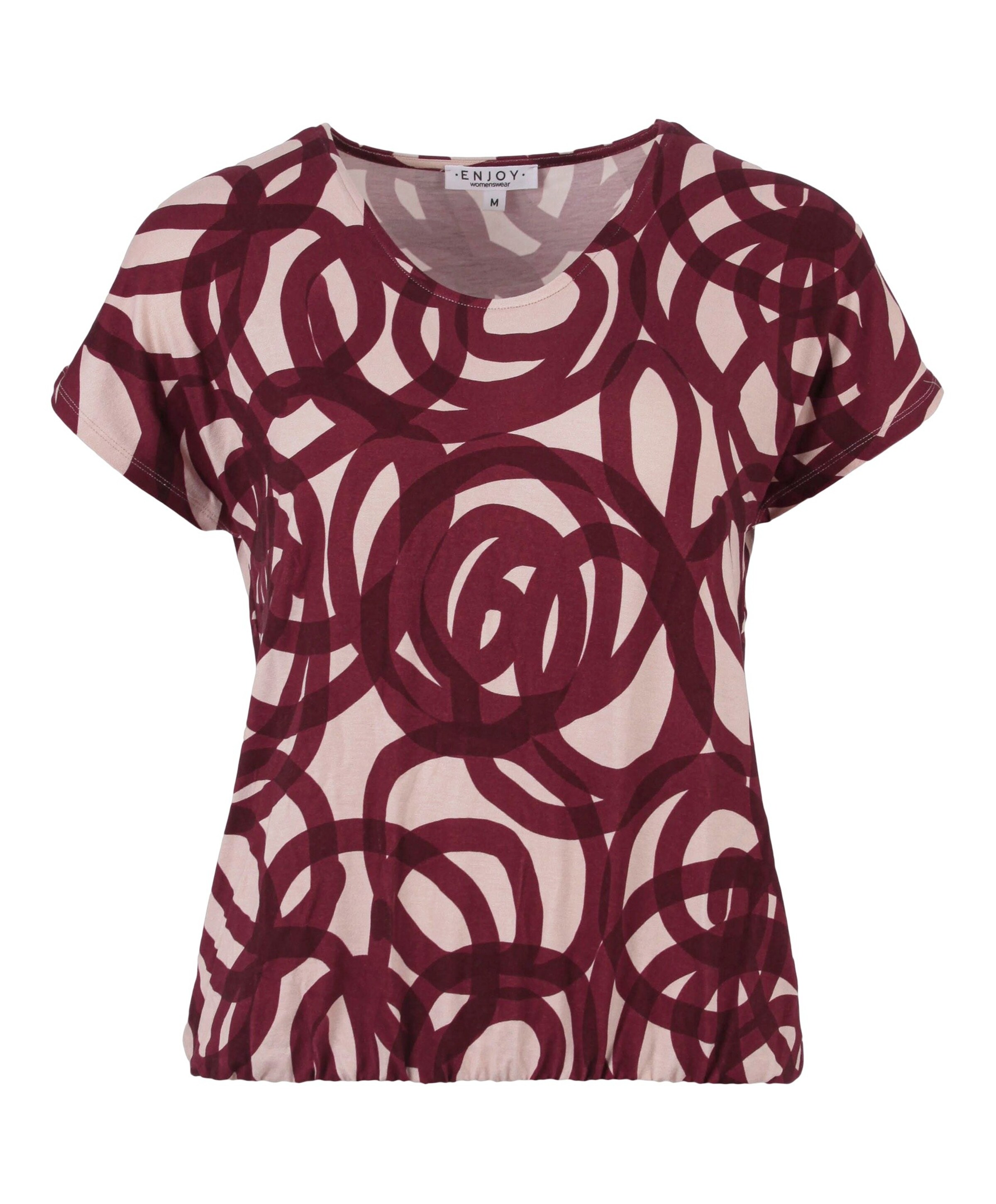 Enjoy Dames T-shirt bordeaux