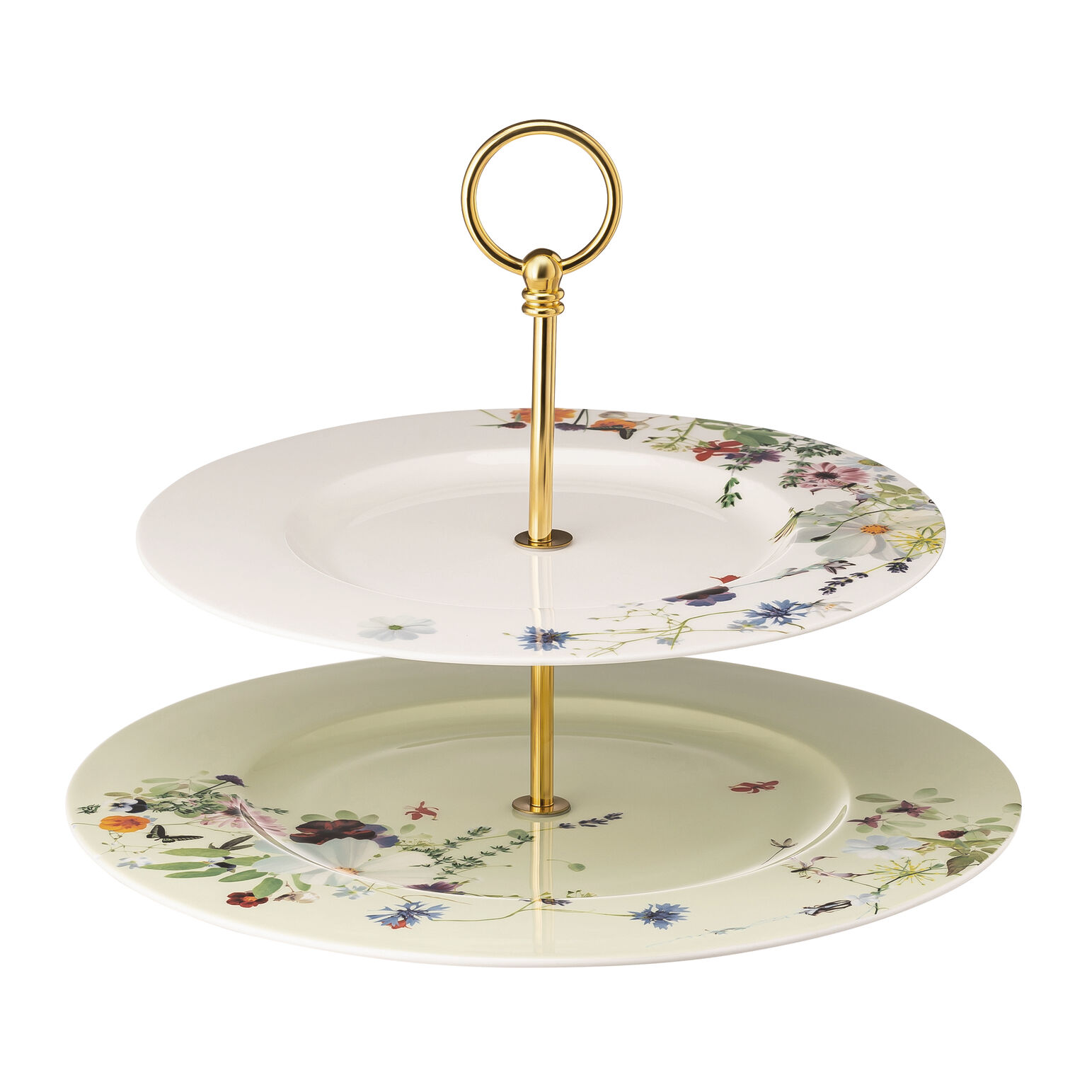 Brillance Bone China Grand Air Etagere 2-tlg. mit Fahnentellern