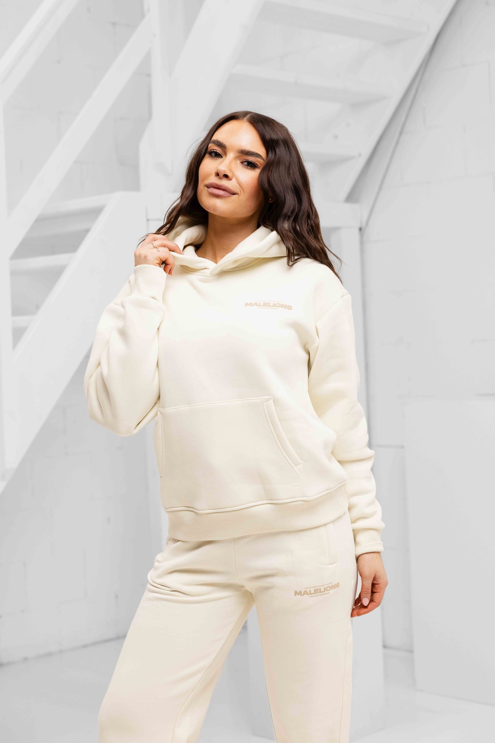 Malelions Italian Summer Trainingspak Dames Beige