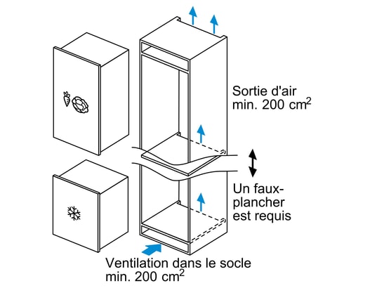 BOSCH - Congélateur encastrable top GIV 21 AF E0