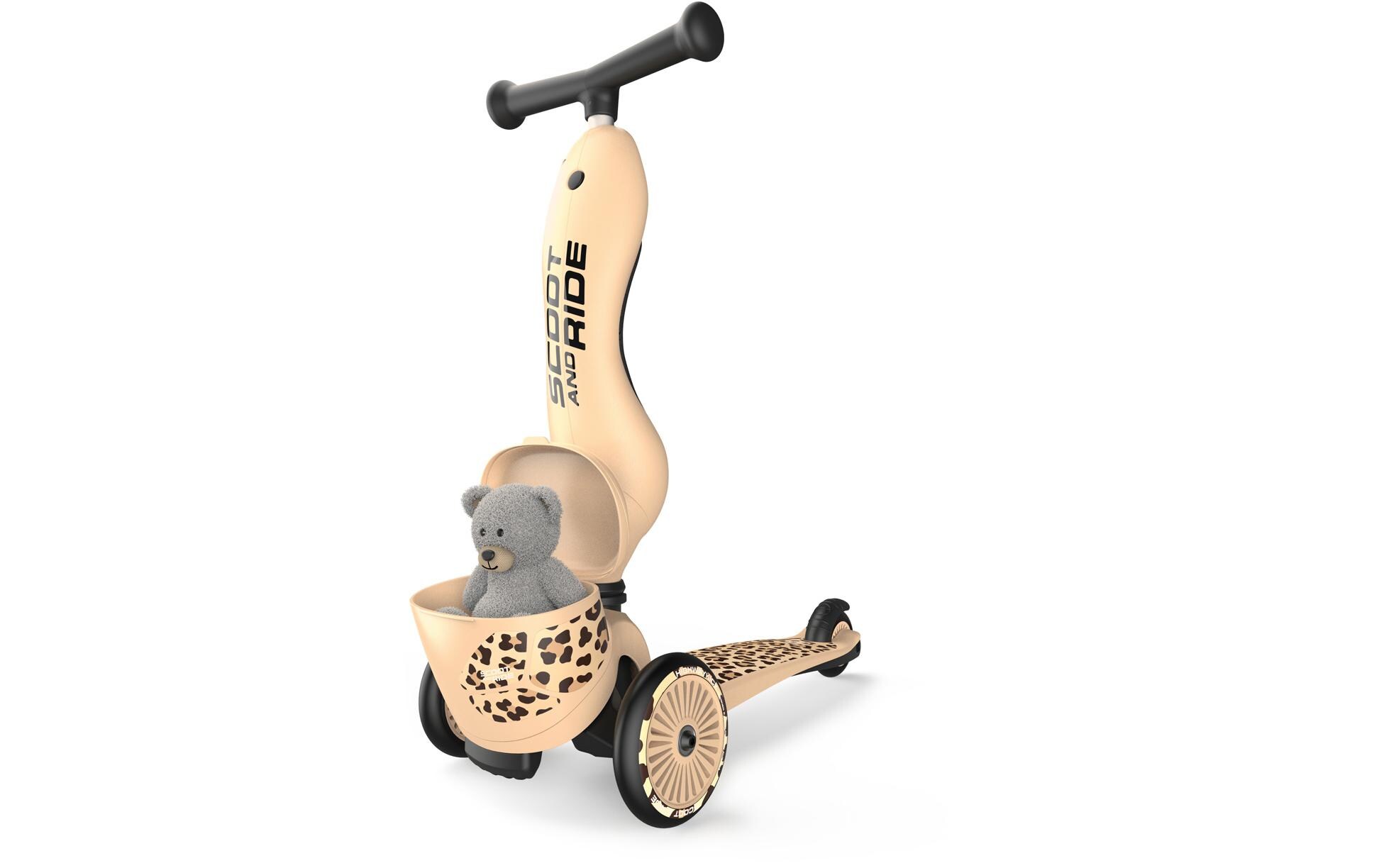 Scooter Leopard Beige<br>Scooter mit Sitz