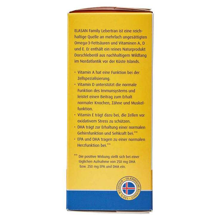 Elasan family Lebertran, 150 ml