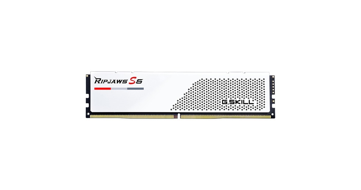 G.Skill32 GB DDR5-6000 Kit werkgeheugen  (Wit, F5-6000J3238F16GX2-RS5W, Ripjaws S5, XMP)