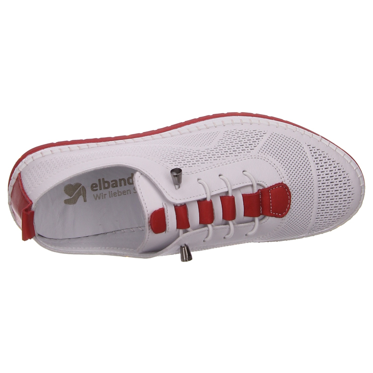 elbandi Slipper weiß weiss/weiss kombi