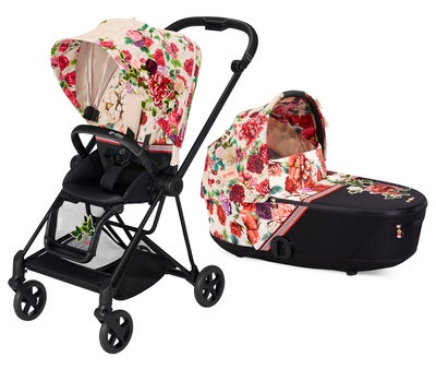 Cybex Mios Duovogn, Matt Black/Spring Blossom Light