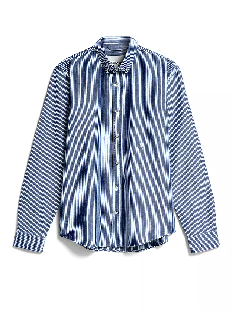ARMEDANGELS Hemd Casual Fit QUAASA STRIPES blau