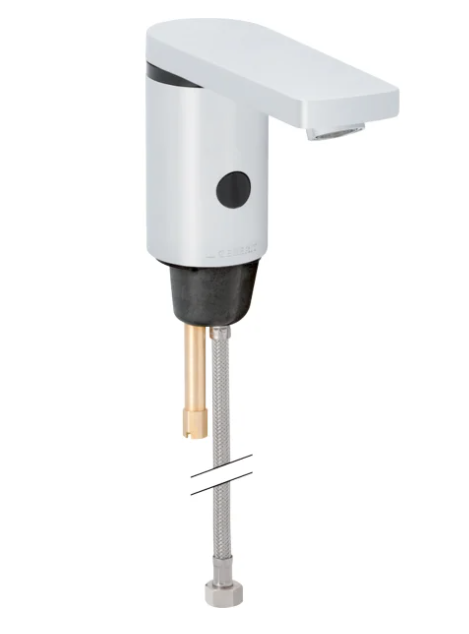 Geberit Hytronic 86 1-gats wastafelkraan koud of gemengd water chroom