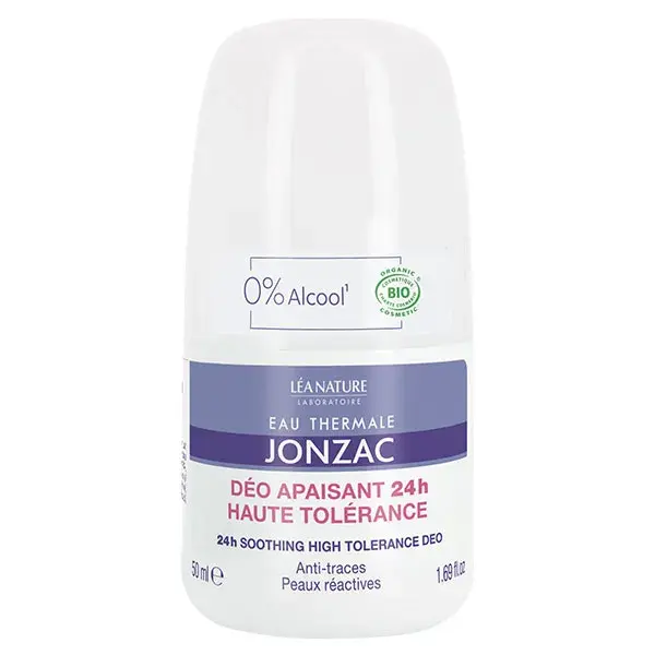Eau Thermale Jonzac Déodorant apaisant 24h et haute protection Roll-On Bio 50ml