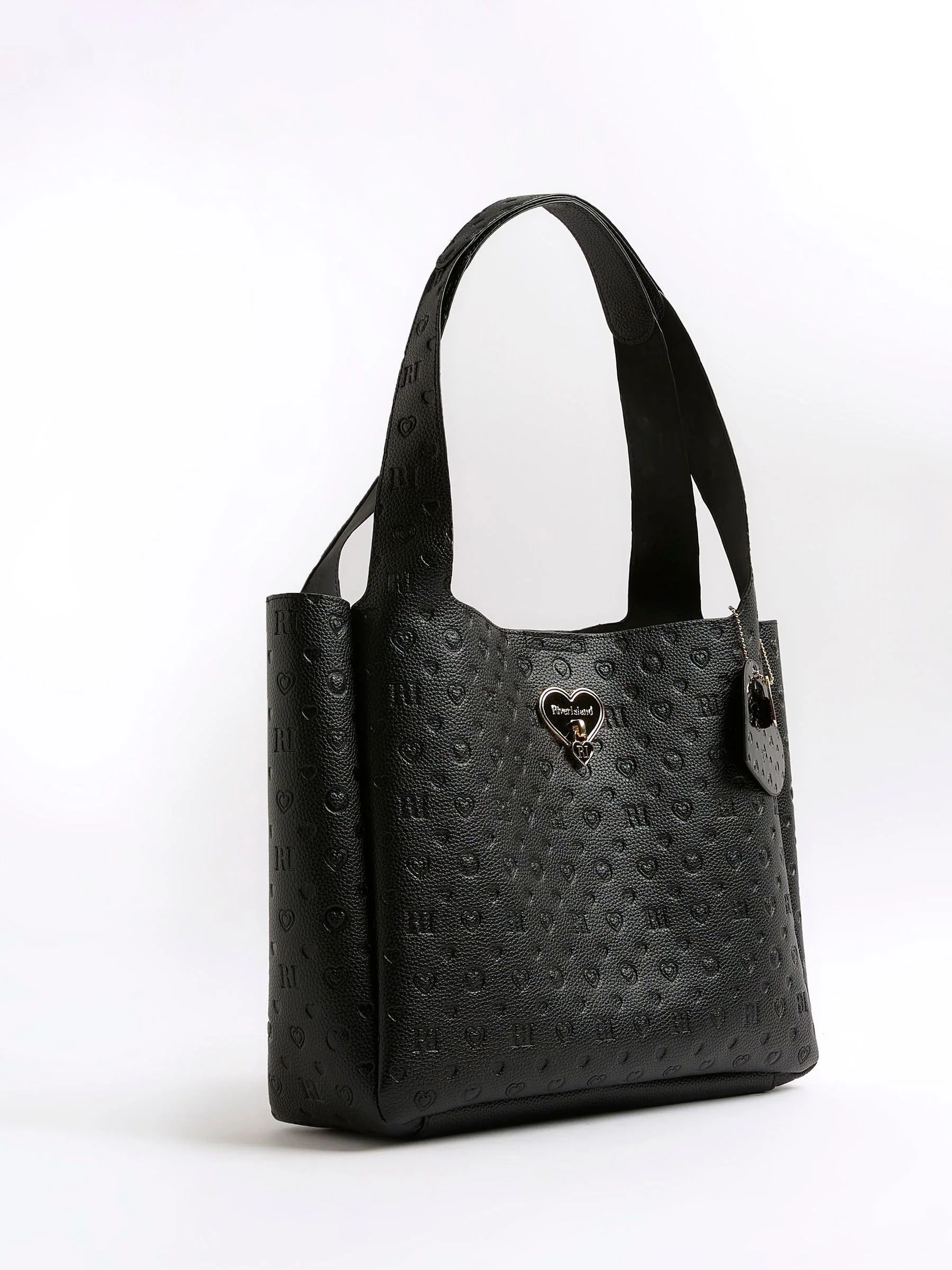 River Island Girls Faux Leather Unlined Shopper Bag
