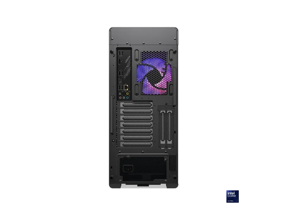 Lenovo Legion T7 34IAS10 90Y6 - Tower gaming - Core Ultra 7 265KF / op til 5.5 GHz - RAM 32 GB - SSD 1 TB - NVMe - GeForce RTX 5080 - Gigabit Ethernet, 2.5 Gigabit Ethernet, IEEE 802.11ax (Wi-Fi 6), Bluetooth 5.4, IEEE 802.11be (Wi-Fi 7) - Win 11 Hom
