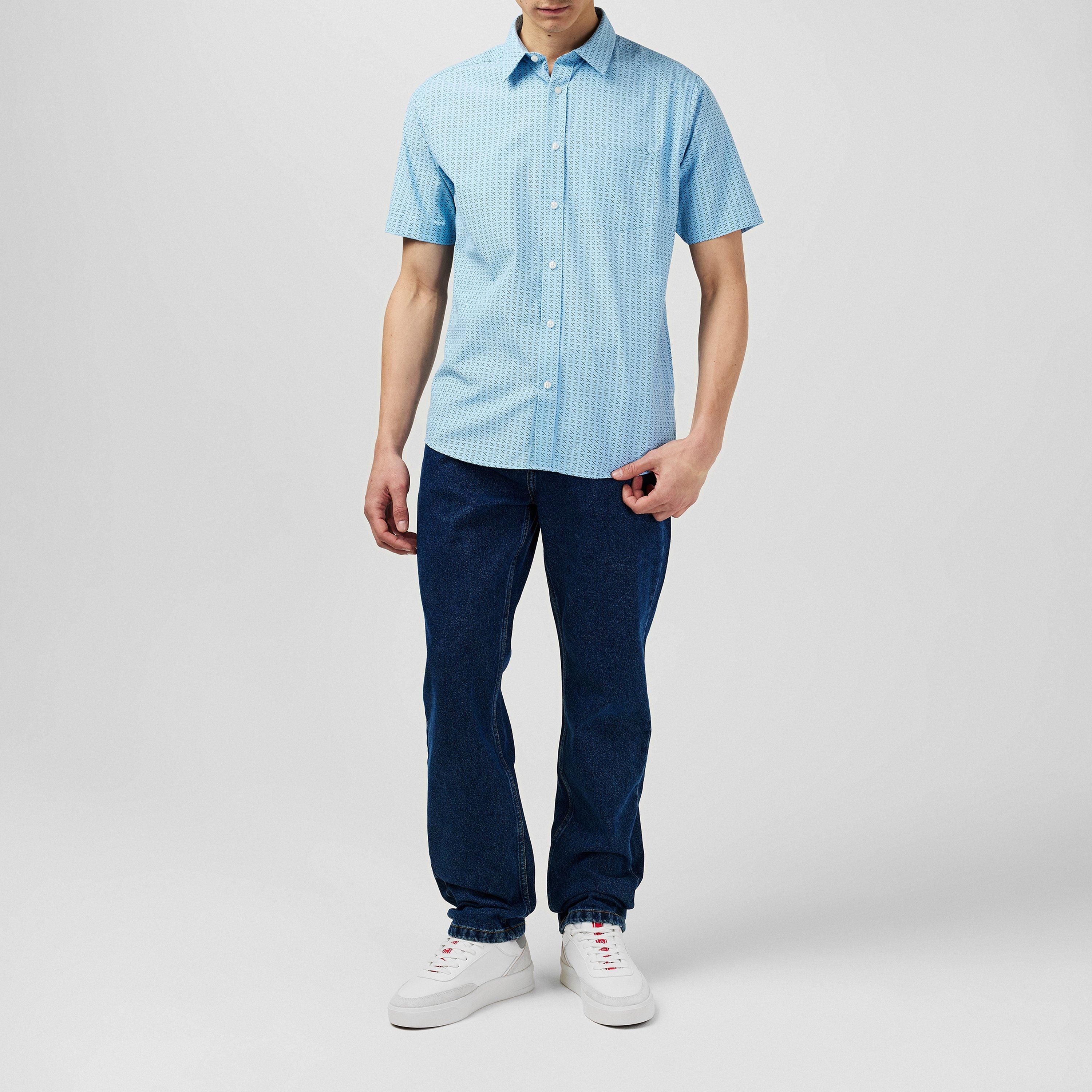 Fabric Classic Short Sleeve Poplin Shirt
