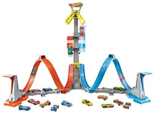 Hot Wheels Action - Loop & Lanceer Speelset Racebaan